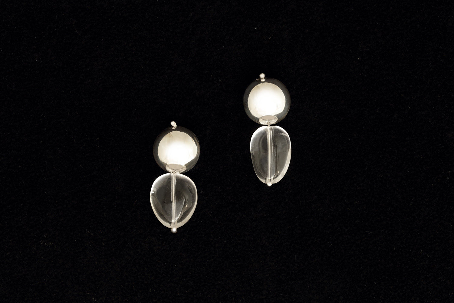 CLEAR QUARTZ DROP EARRING - MIRTA jewelry