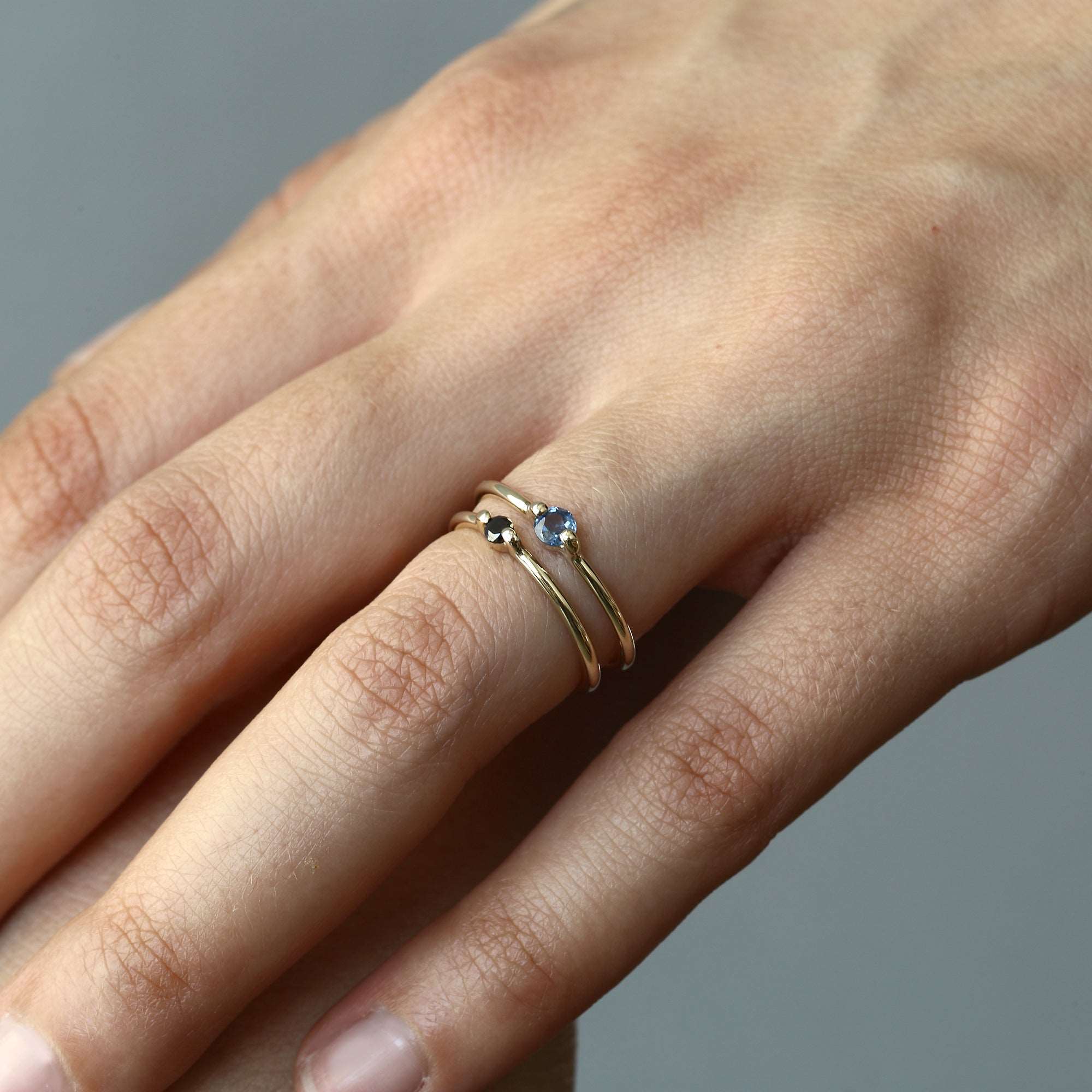 SAPPHIRE SOLITAIRE RING - MIRTA jewelry