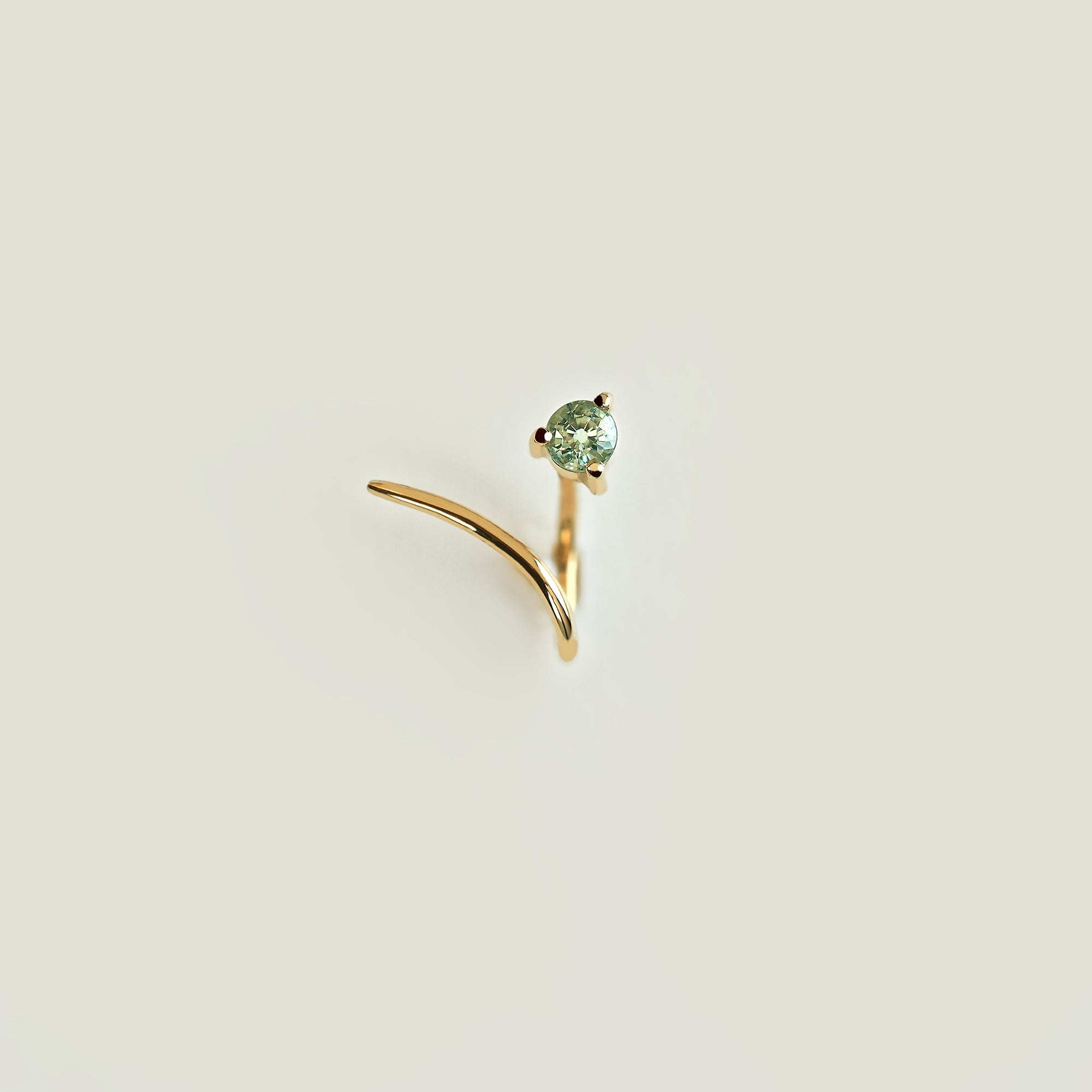 VINE HUG GREEN SAPPHIRE EARRING - MIRTA jewelry
