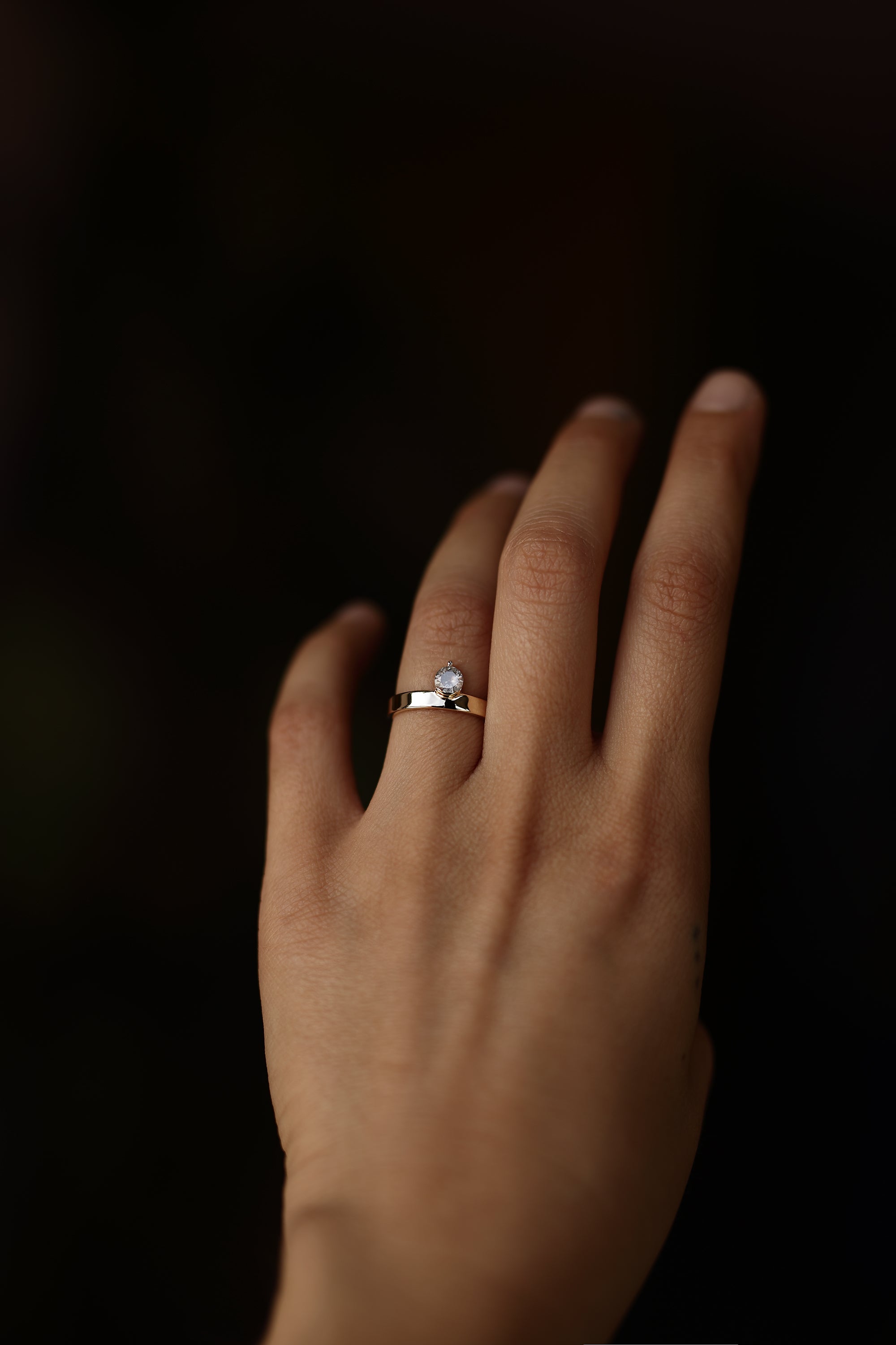 GREY DIAMOND RING - MIRTA jewelry