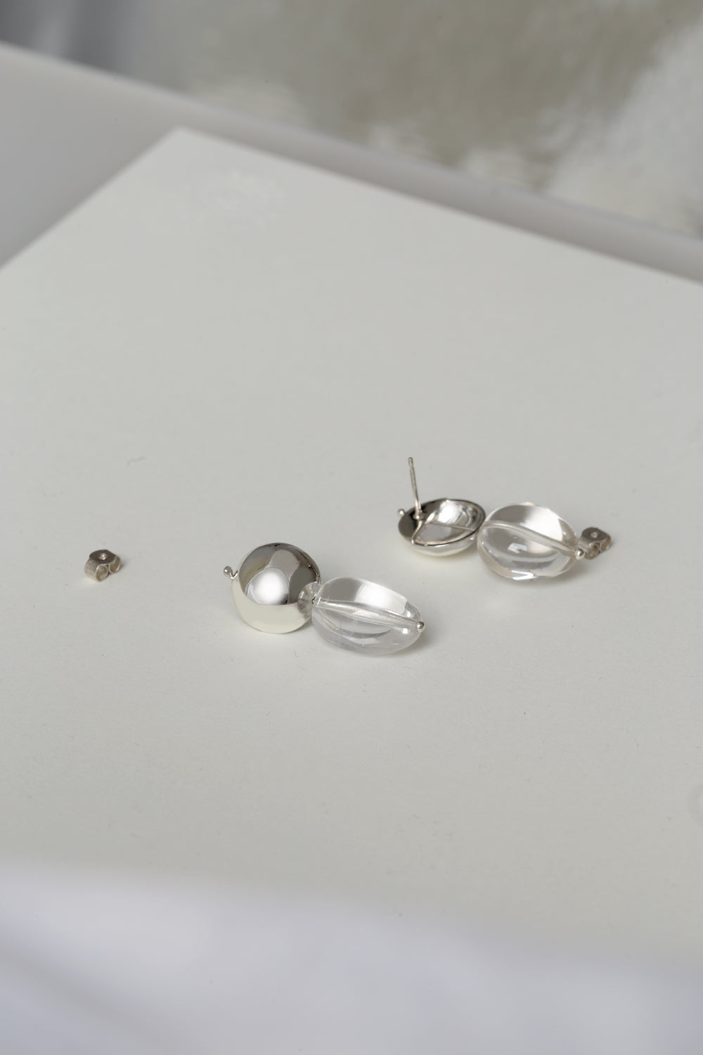 CLEAR QUARTZ DROP EARRING - MIRTA jewelry
