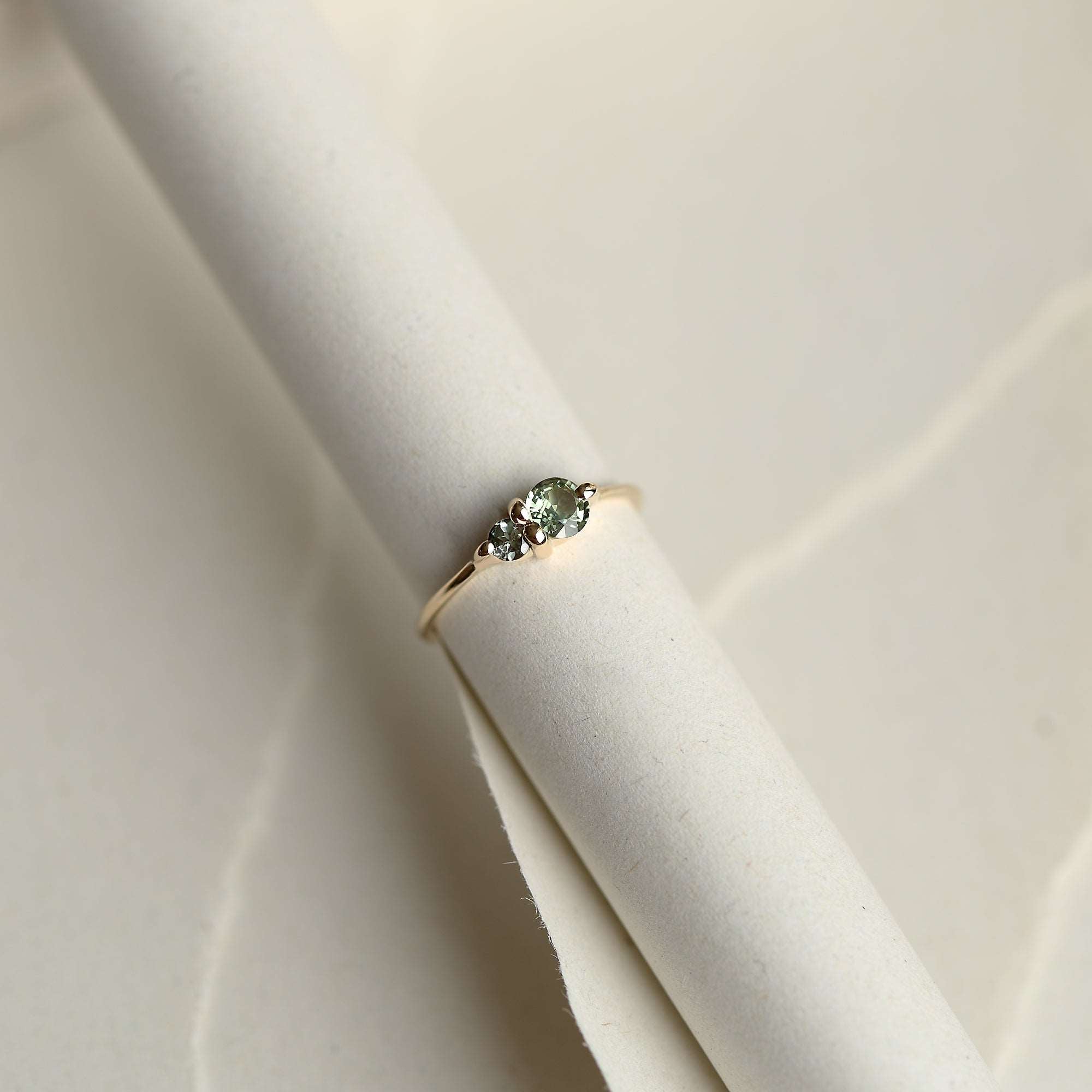 PAIRED SAPPHIRE AND TOURMALINE RING - MIRTA jewelry