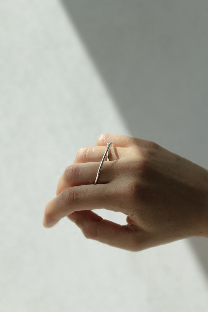 ORBIT DOUBLE FINGER RING - MIRTA jewelry