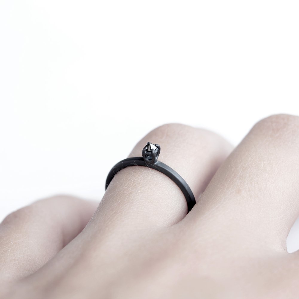 DIAMOND THORN RING - MIRTA jewelry