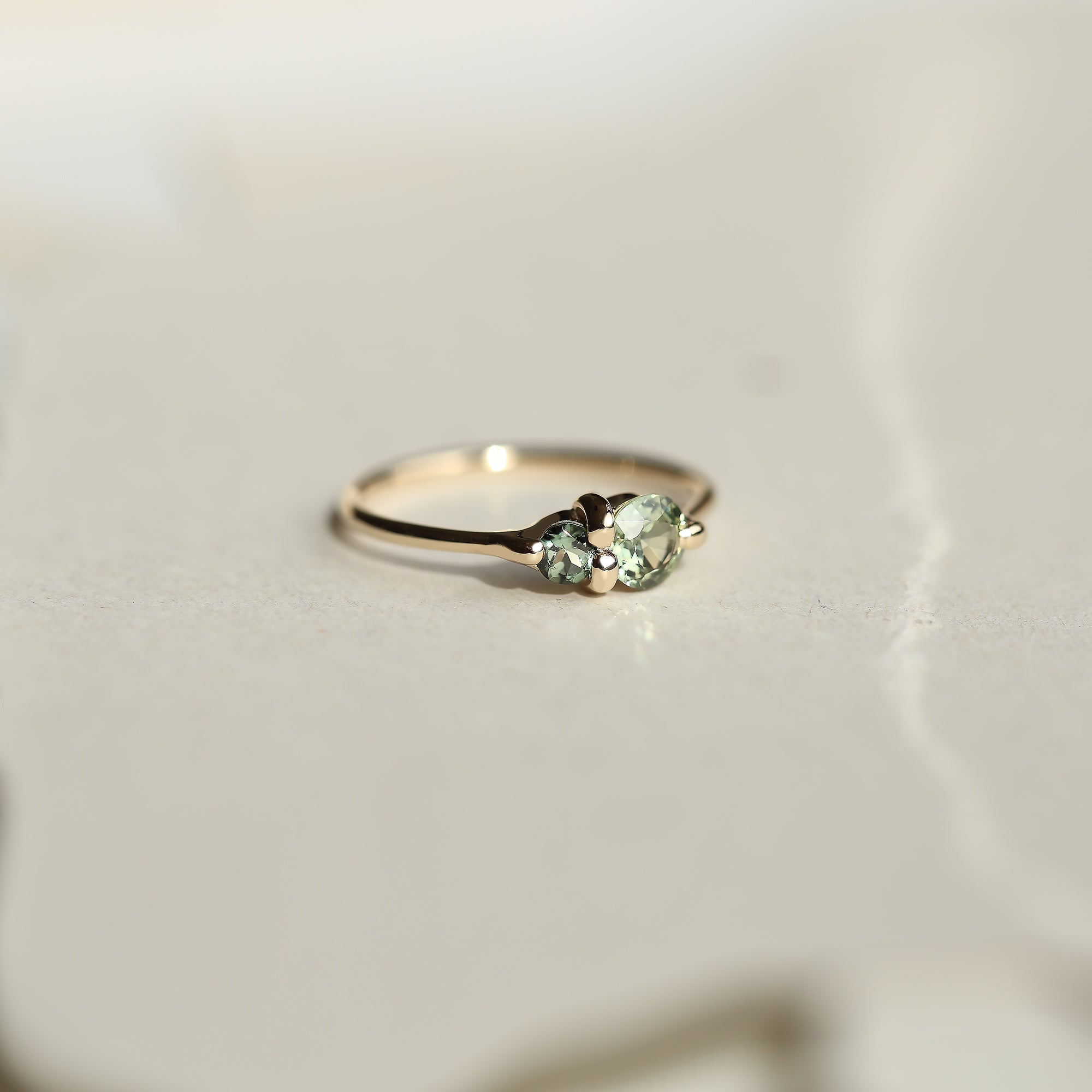 PAIRED SAPPHIRE AND TOURMALINE RING - MIRTA jewelry