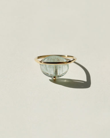 BANDED AQUAMARINE RING