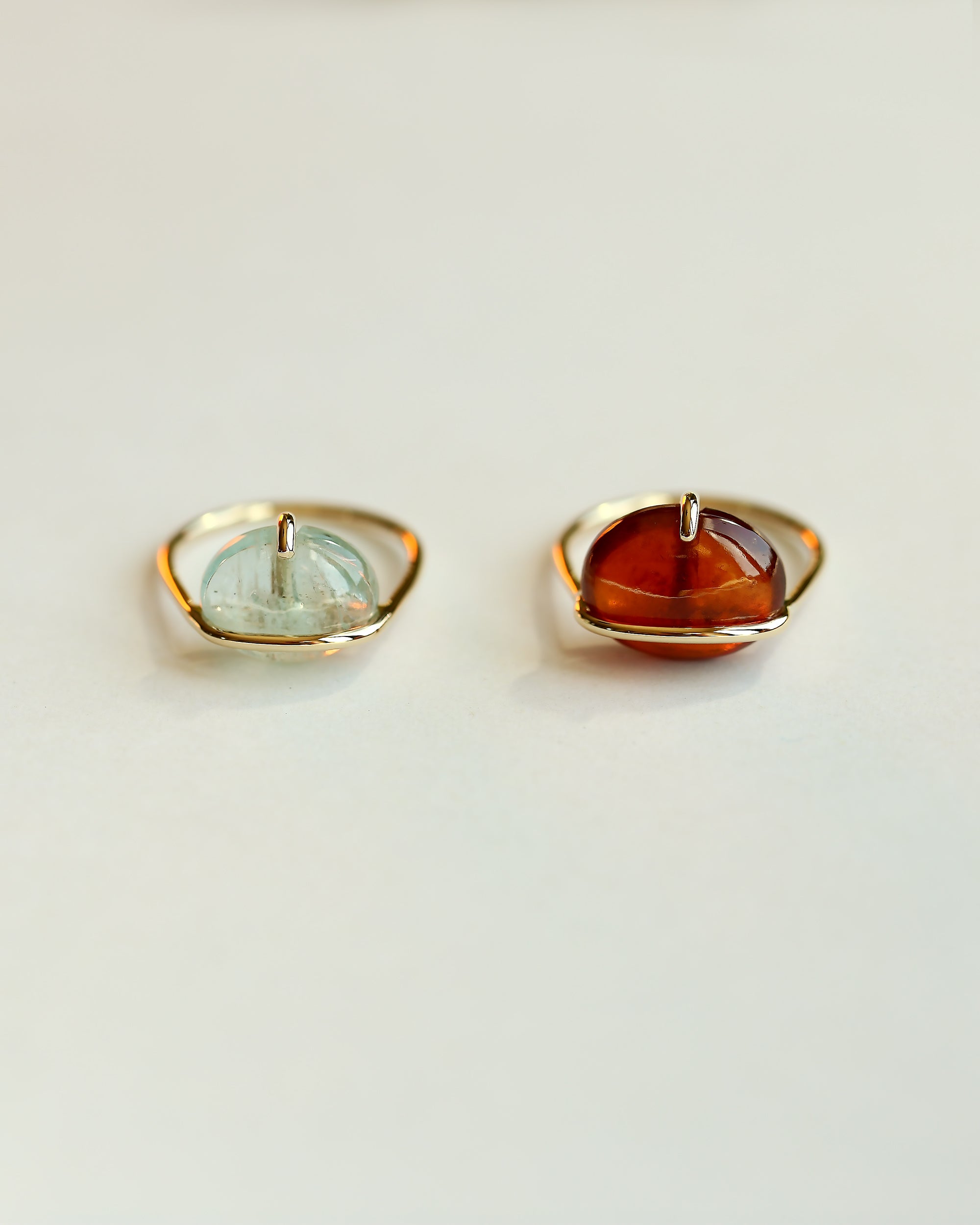BANDED GARNET RING - MIRTA jewelry