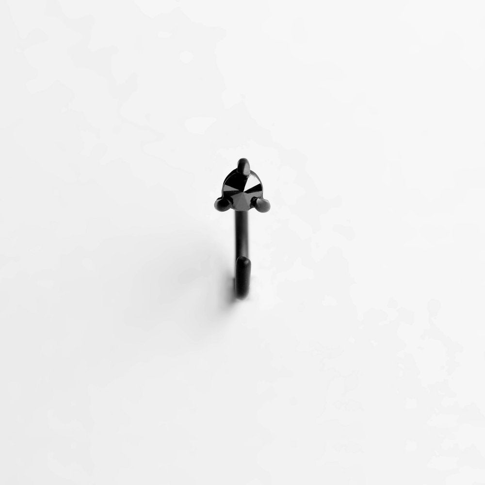 DIAMOND THORN OXIDIZED EARRING - MIRTA jewelry