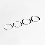 ESSENTIAL ROUND SILVER BAND RING