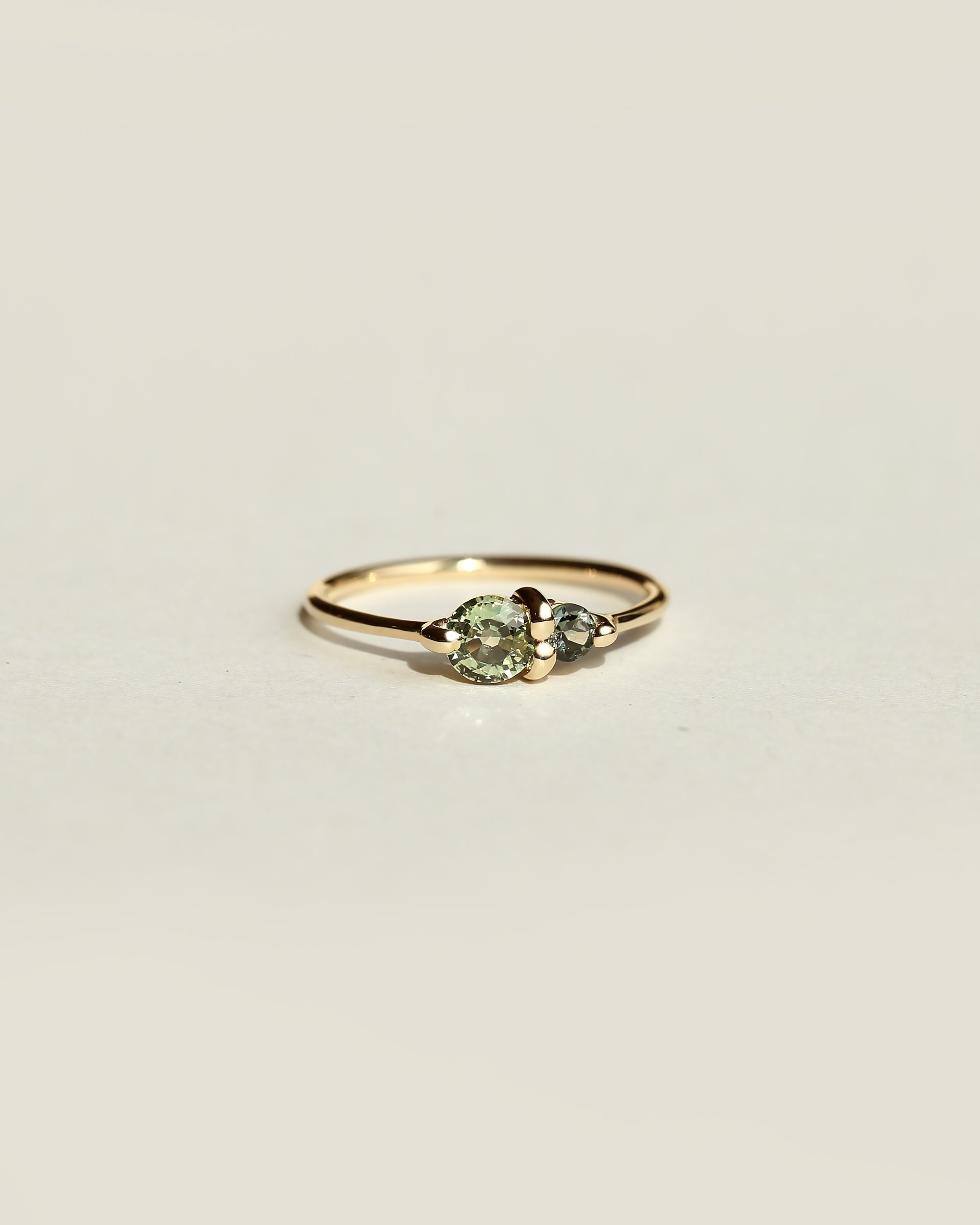 PAIRED SAPPHIRE AND TOURMALINE RING - MIRTA jewelry