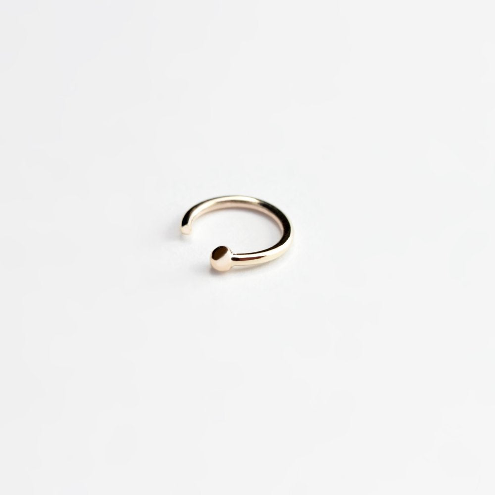 ESSENTIAL DOT GOLD HOOP EARRING - MIRTA jewelry