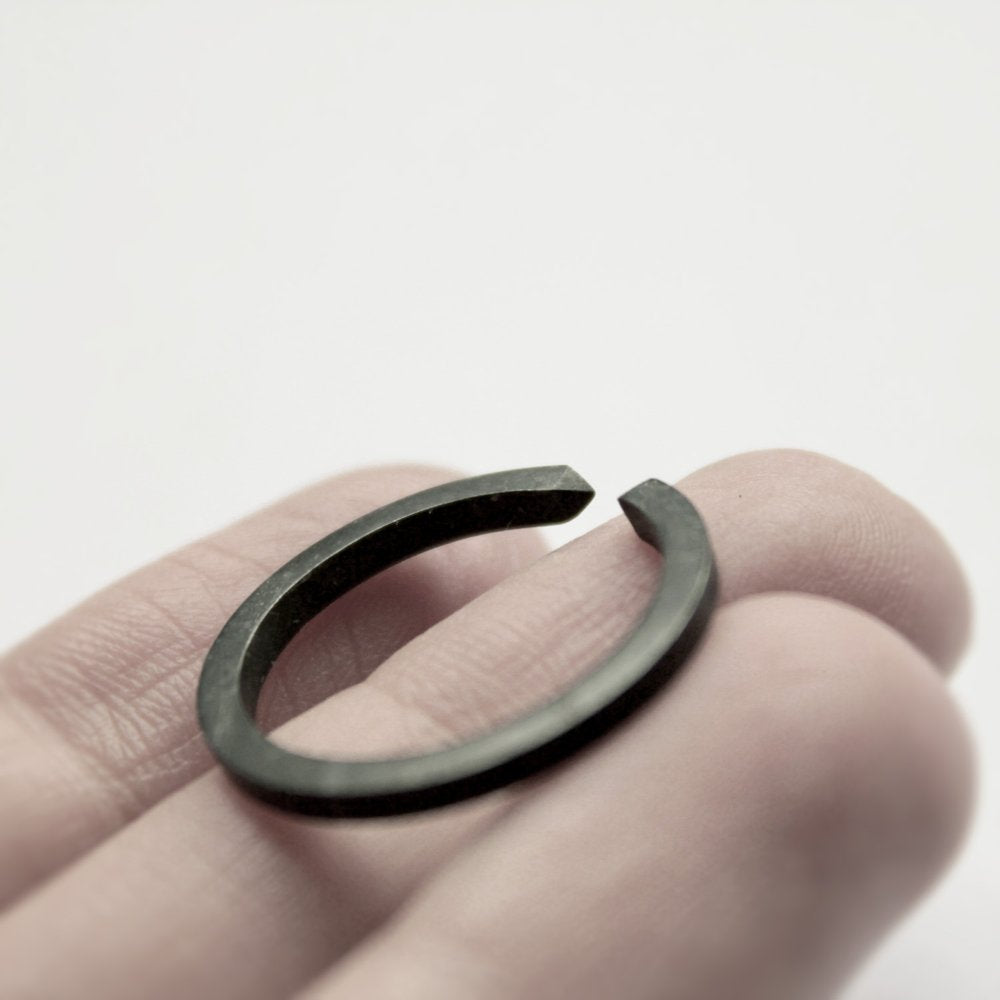 TWO CLOSE OXIDIZED RING - MIRTA jewelry