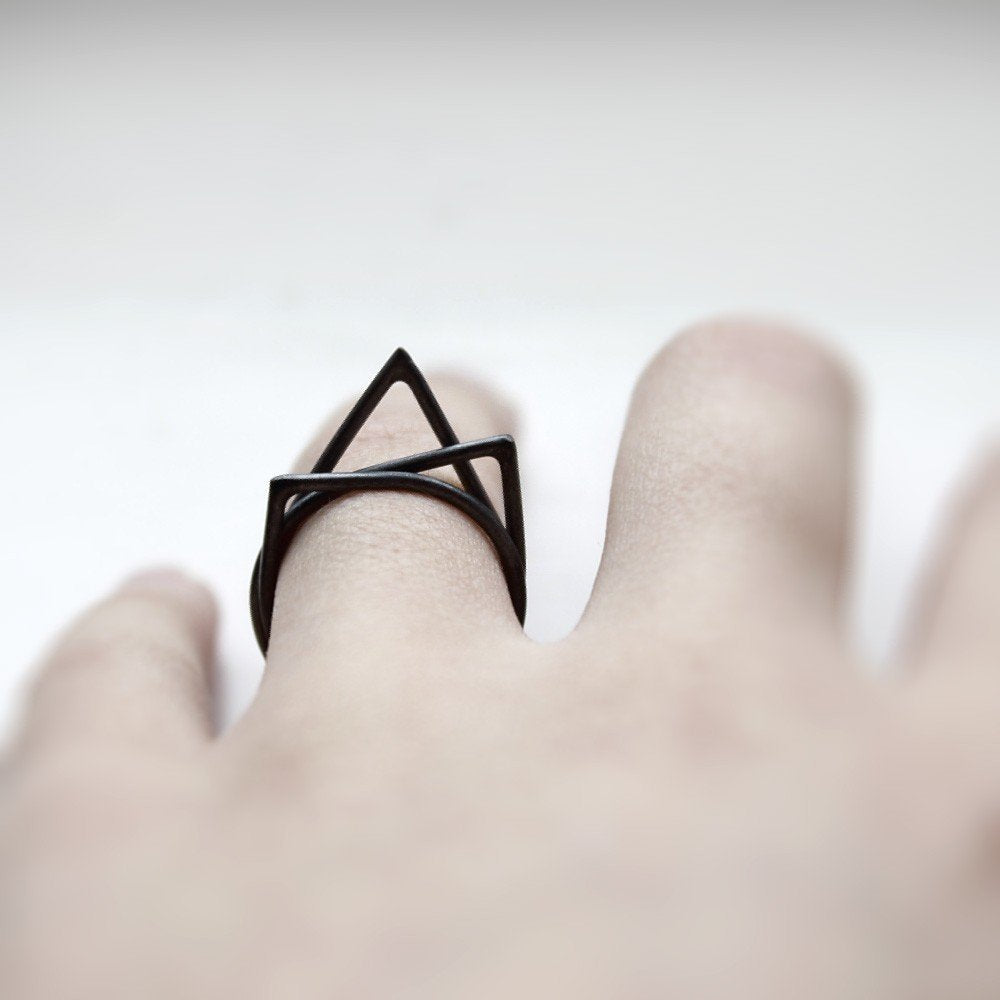 BLACK THORN RINGS - MIRTA jewelry