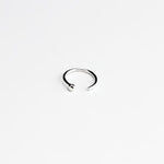 ESSENTIAL DOT SILVER HOOP EARRING