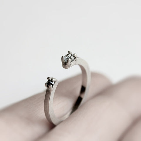 TWO SILVER RING