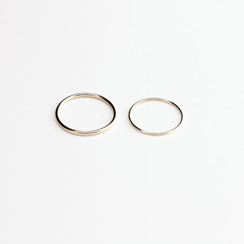 ESSENTIAL ROUND BAND GOLD RING