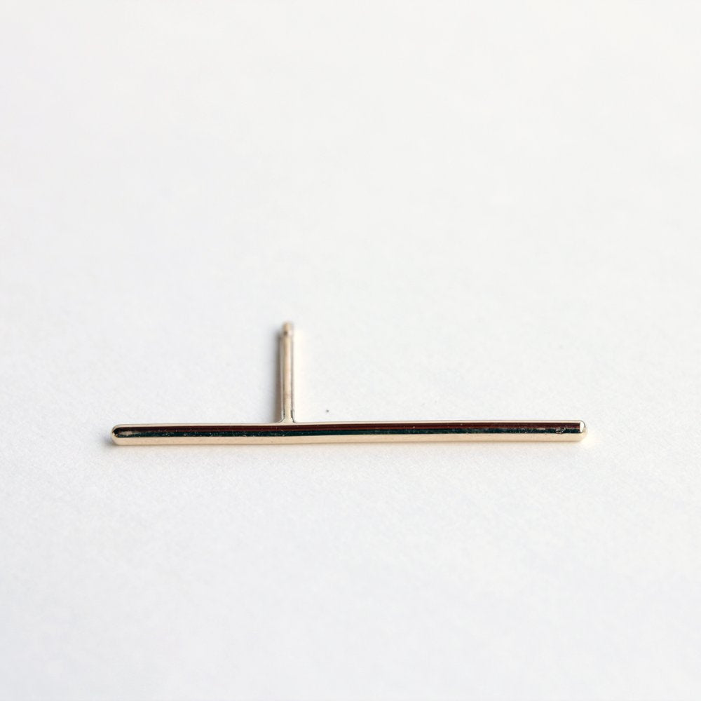 GOLD THIN LINE EARRING - MIRTA jewelry