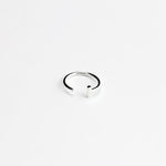 ESSENTIAL DASH SILVER HOOP EARRING