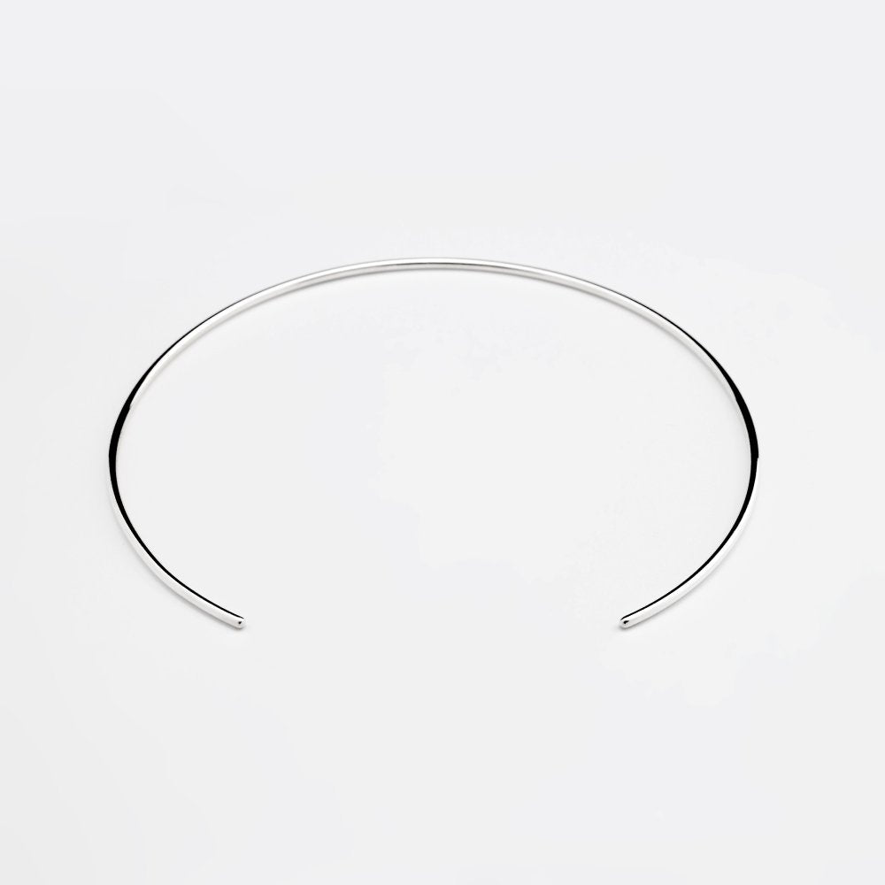 ESSENTIAL SILVER CHOKER NECKLACE - MIRTA jewelry