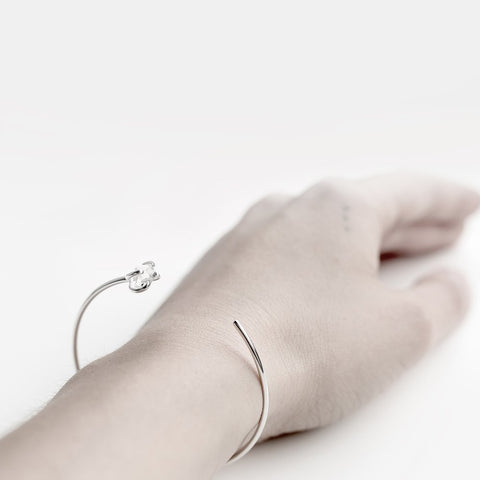 SILVER EYE CUFF BRACELET