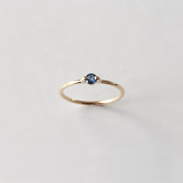 SAPPHIRE SOLITAIRE RING - MIRTA jewelry