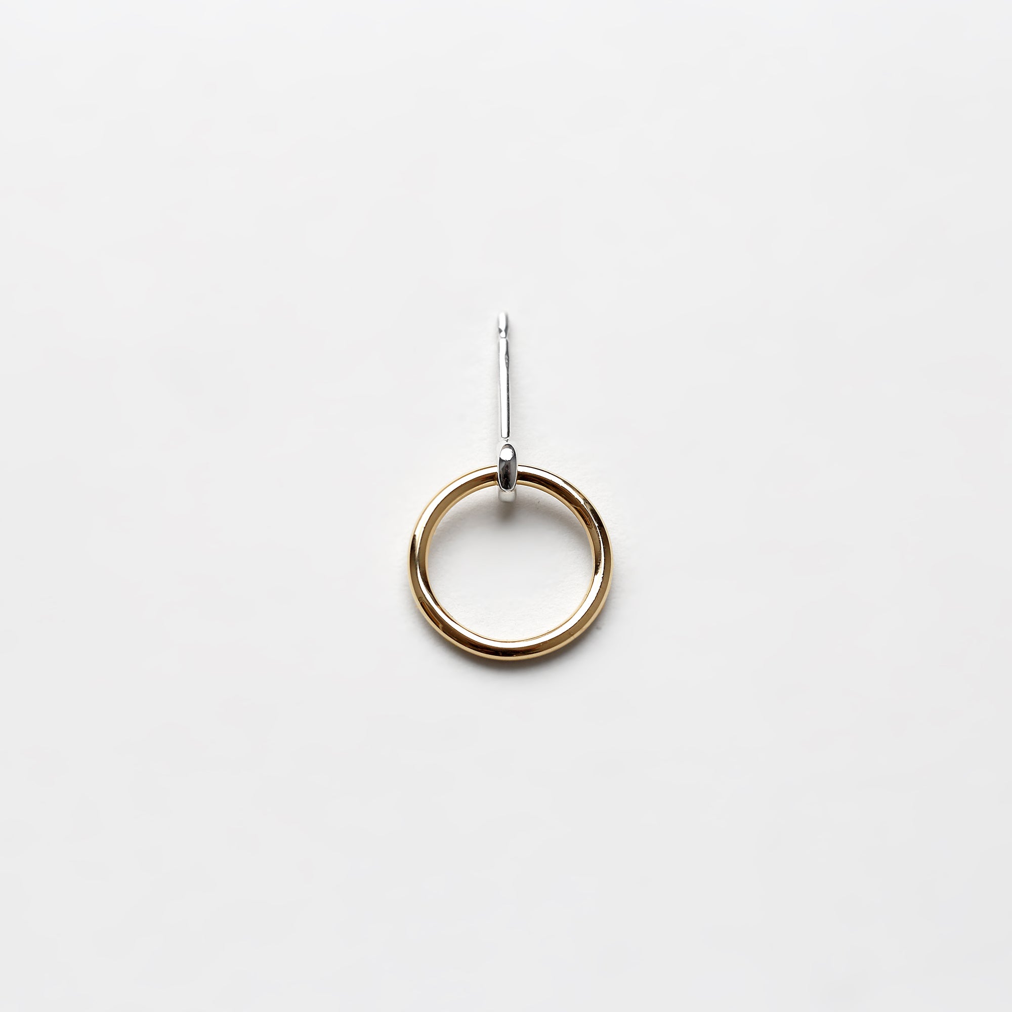 GOLD SMALL KINETIC HOOP EARRING - MIRTA jewelry