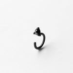 DIAMOND THORN OXIDIZED EARRING