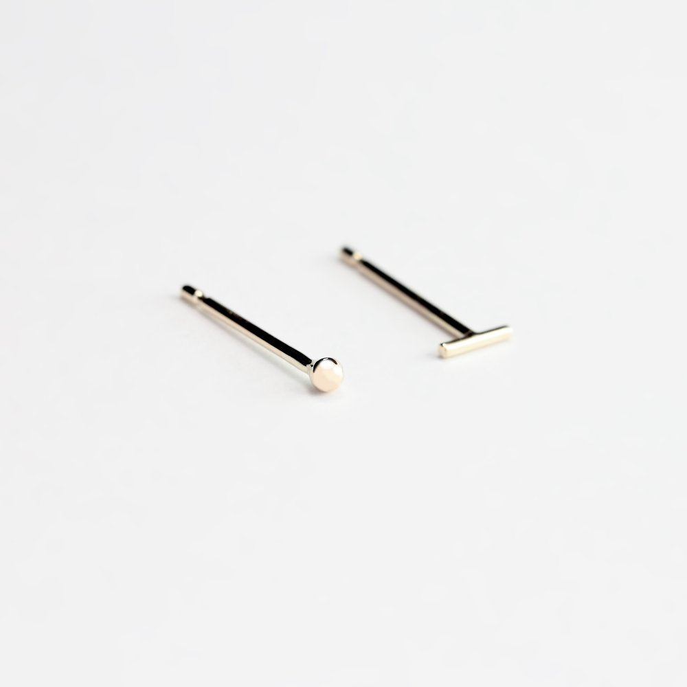ESSENTIAL DOT GOLD STUD EARRING - MIRTA jewelry
