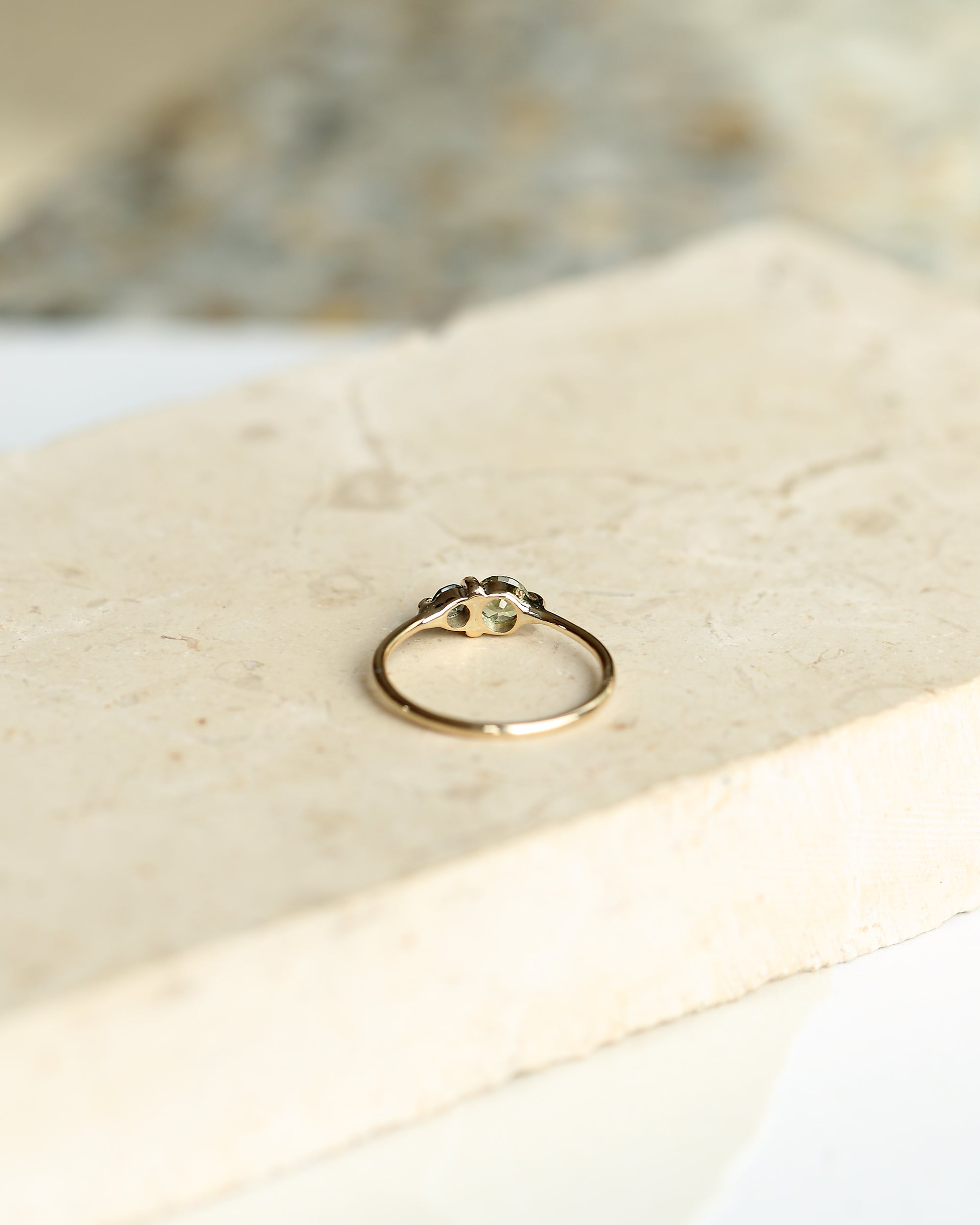 PAIRED SAPPHIRE AND TOURMALINE RING - MIRTA jewelry