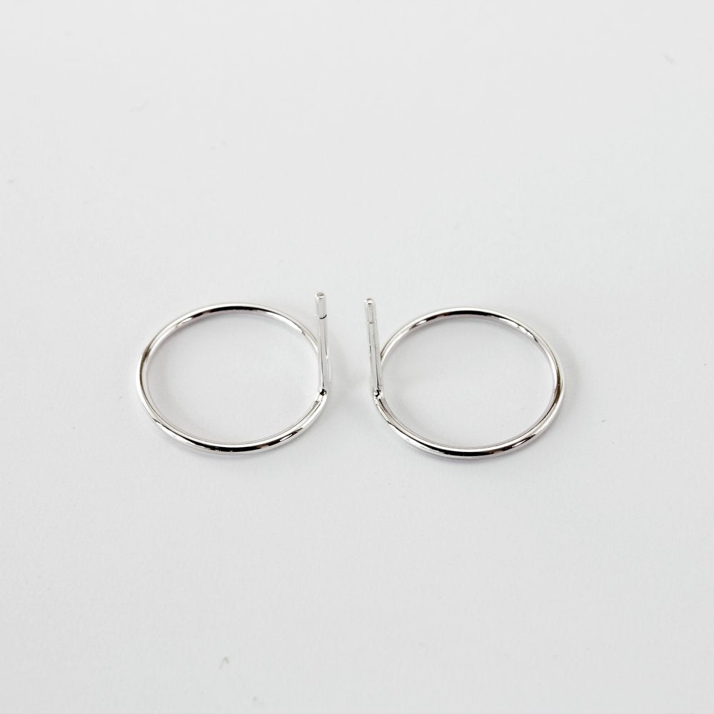 SILVER CIRCLES EARRINGS - MIRTA jewelry