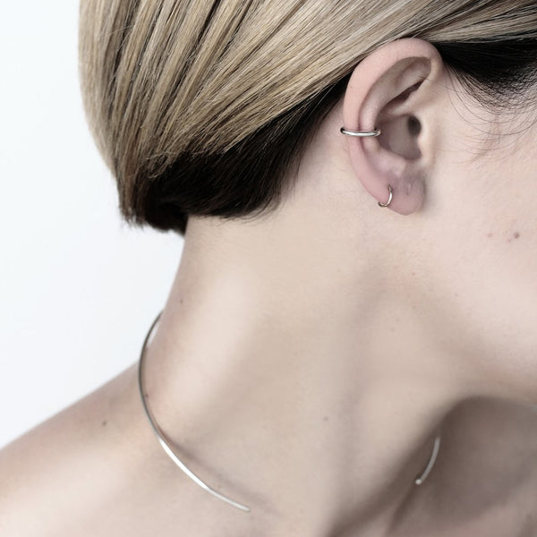 ESSENTAL SILVER EAR CUFF - MIRTA jewelry