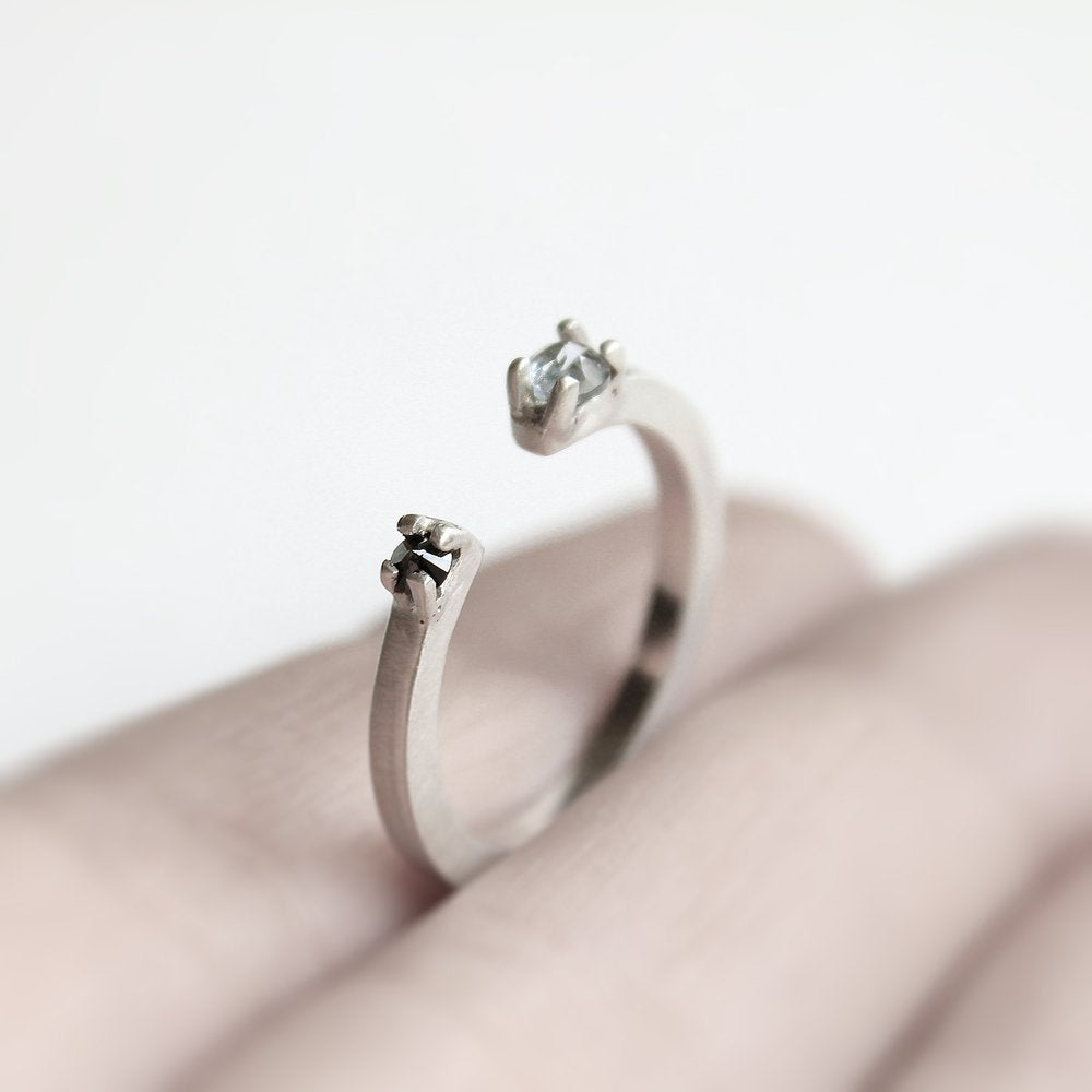 TWO SILVER RING - MIRTA jewelry