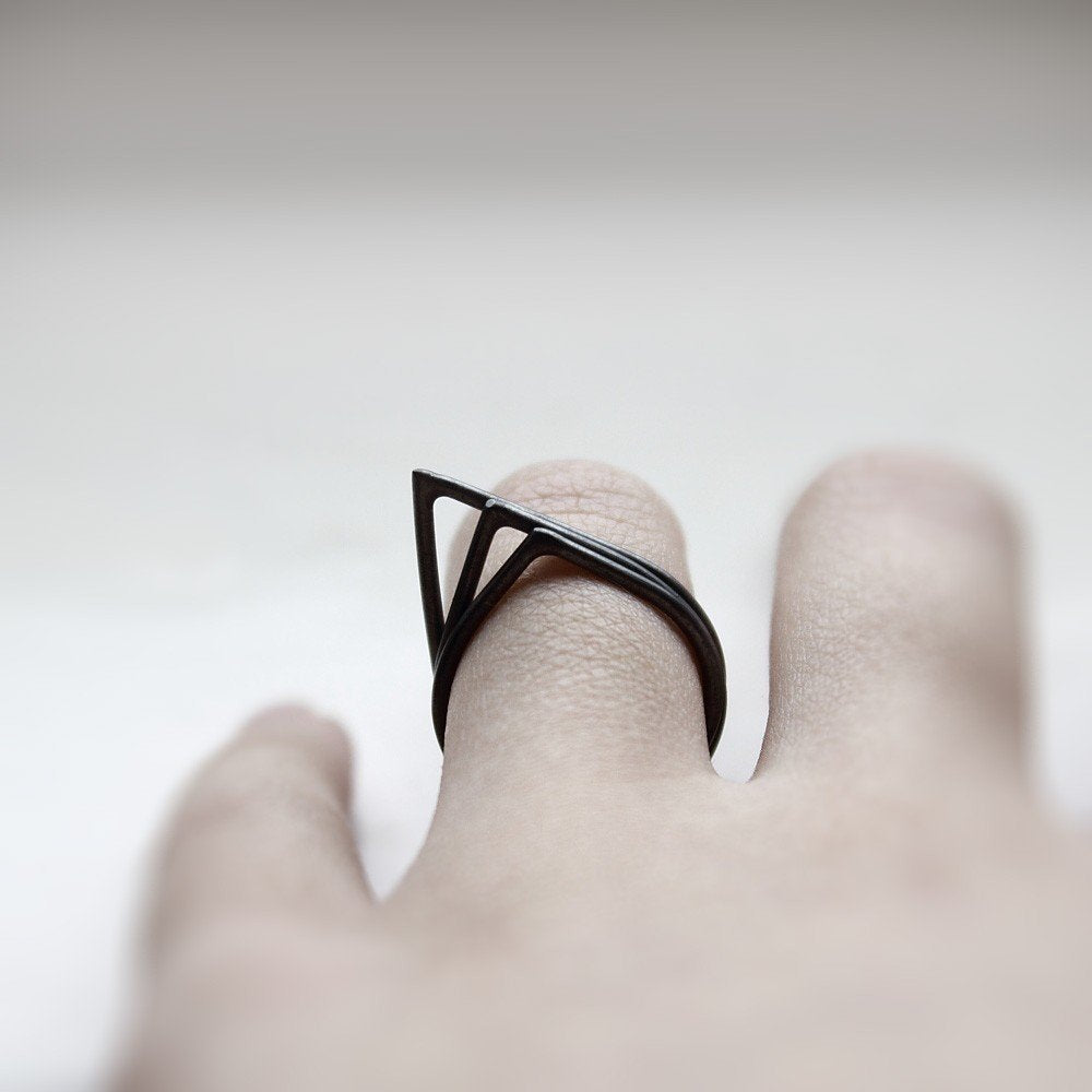 BLACK THORN RINGS - MIRTA jewelry