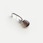 SMOKY QUARTZ HUG EARRING