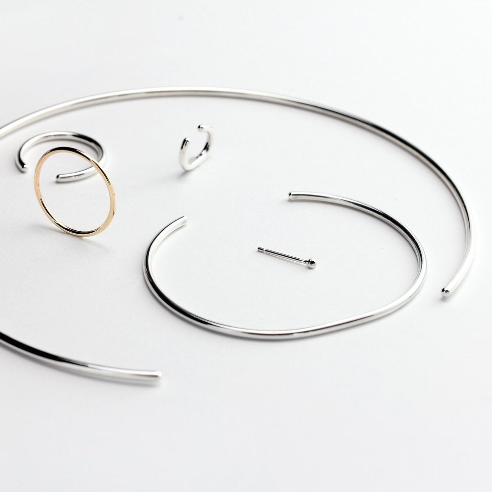 ESSENTIAL DOT SILVER STUD EARRING - MIRTA jewelry