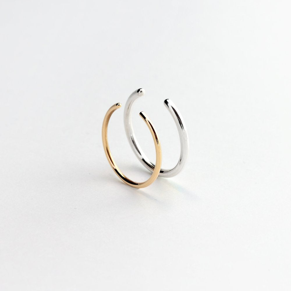 ESSENTIAL OPEN BAND SILVER RING - MIRTA jewelry