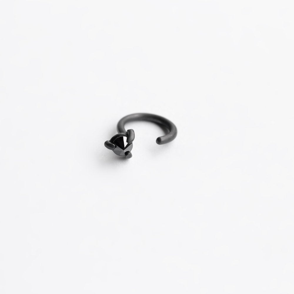 DIAMOND THORN OXIDIZED EARRING - MIRTA jewelry