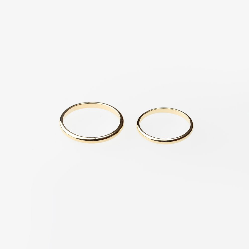 ESSENTIAL GOLD HALF ROUND BAND - MIRTA jewelry