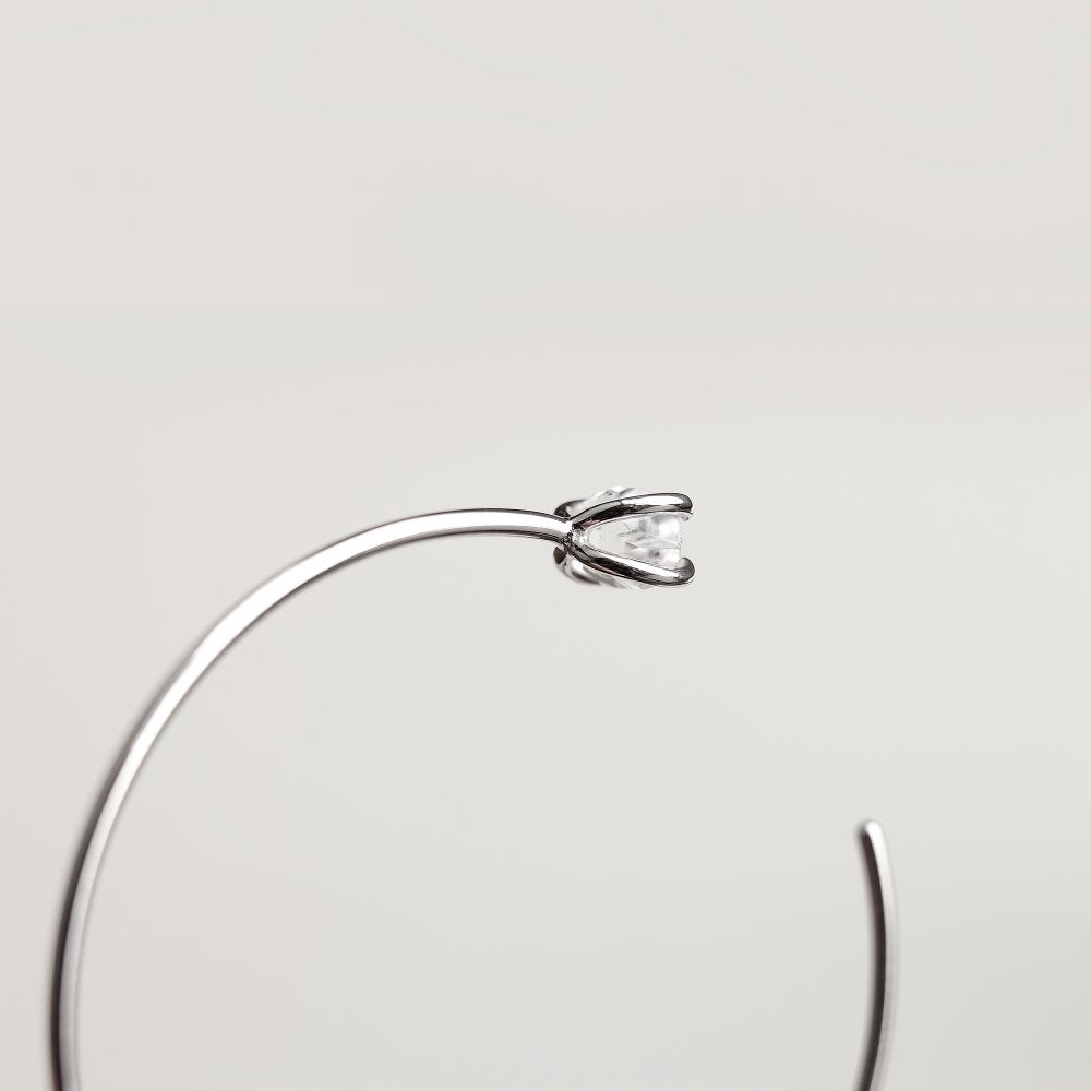 SILVER EYE CUFF BRACELET - MIRTA jewelry