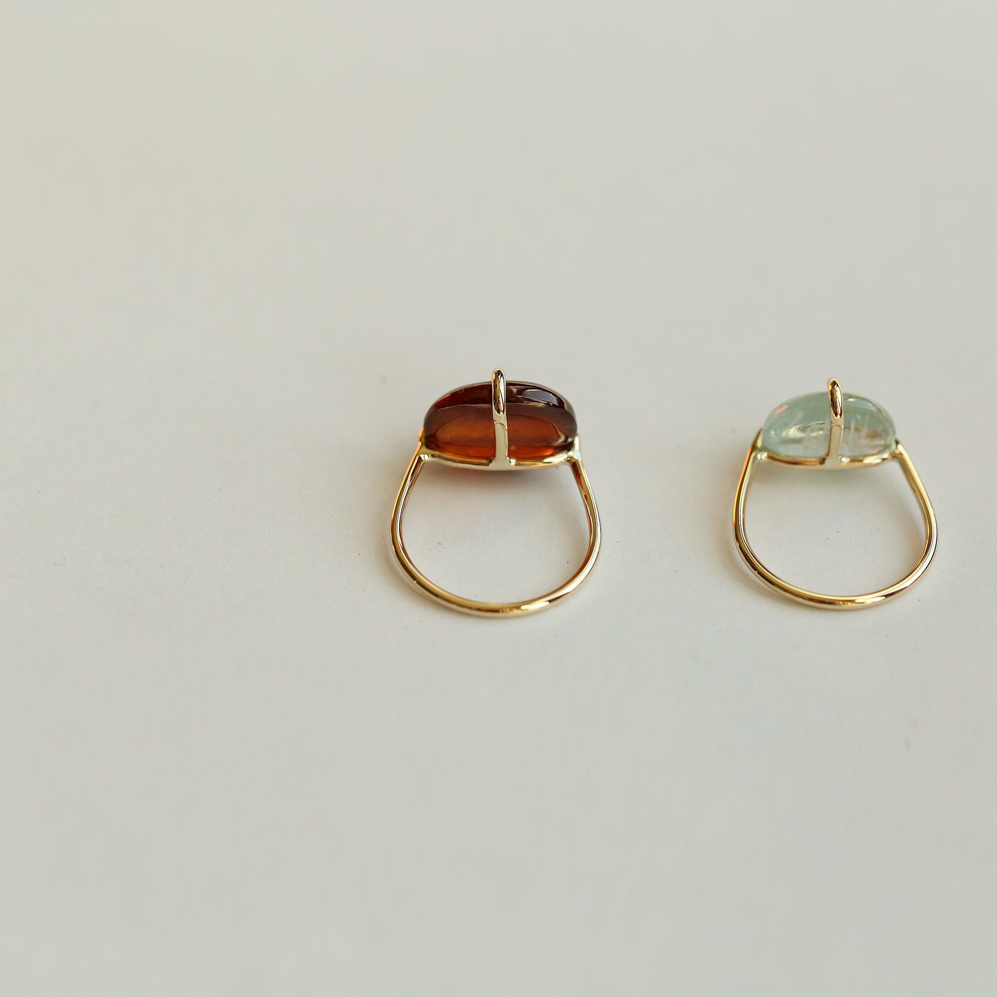 BANDED GARNET RING - MIRTA jewelry