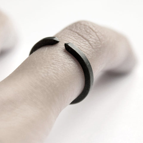 TWO CLOSE OXIDIZED RING