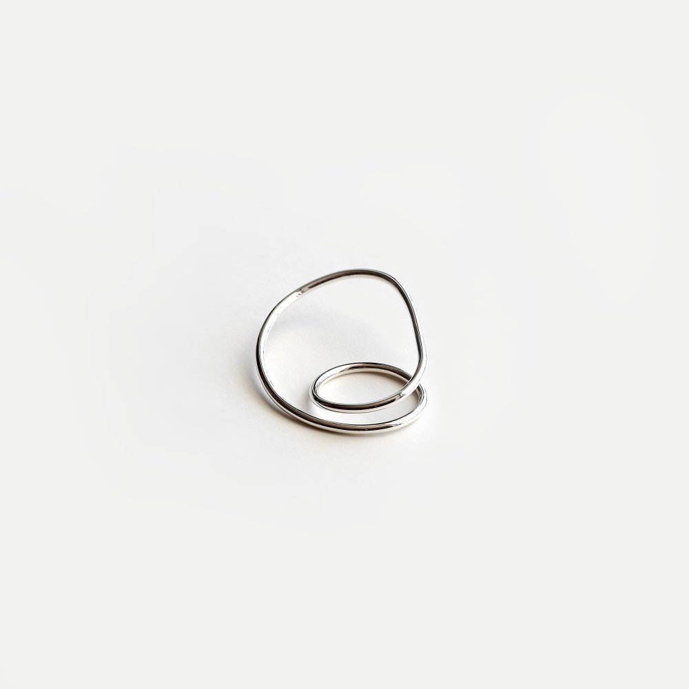 ORBIT DOUBLE FINGER RING - MIRTA jewelry