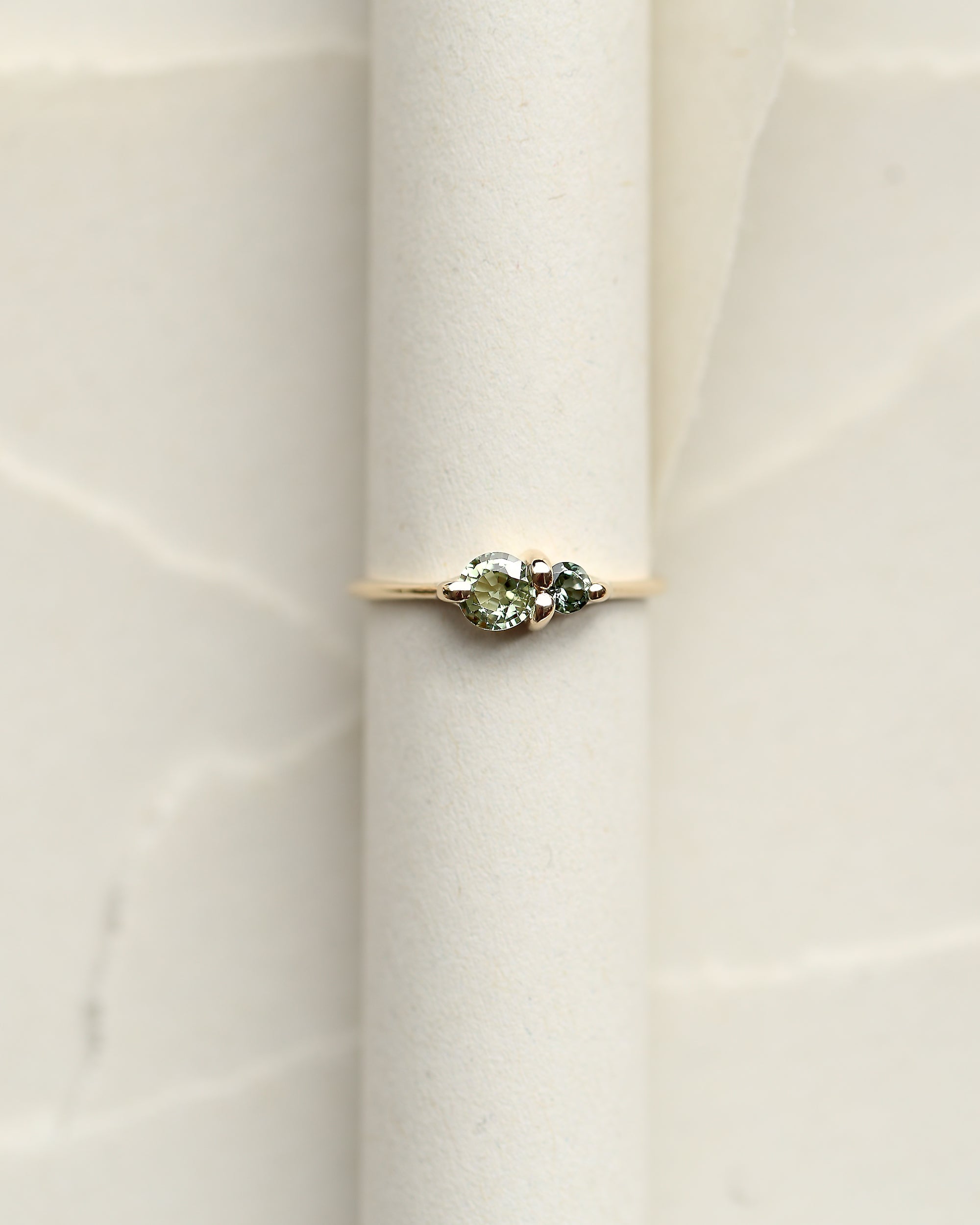 PAIRED SAPPHIRE AND TOURMALINE RING - MIRTA jewelry