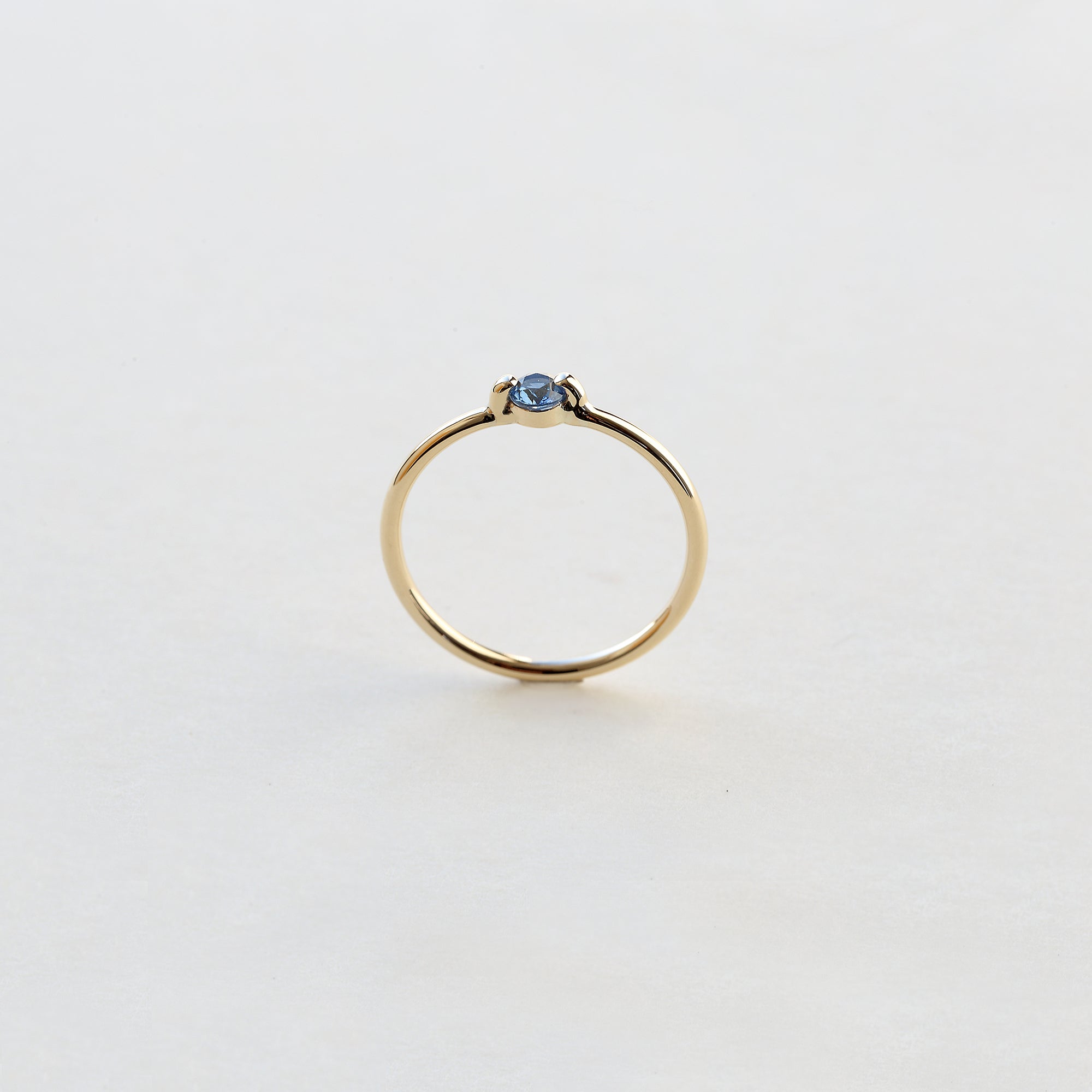 SAPPHIRE SOLITAIRE RING - MIRTA jewelry