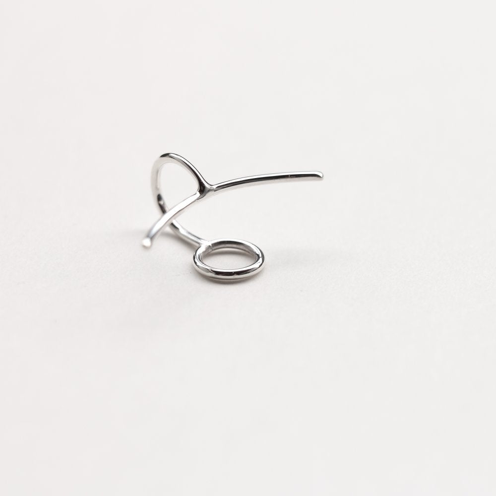 CIRCLE & LINE EAR CUFF - MIRTA jewelry