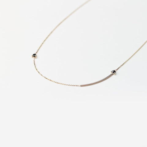 REVERSE DOUBLE BLACK DIAMOND NECKLACE