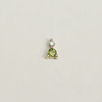 GREEN TOURMALINE AND DIAMOND STUD