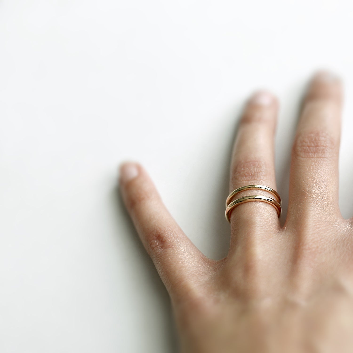 ESSENTIAL THICK GOLD BAND - MIRTA jewelry