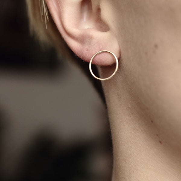 GOLD CIRCLES EARRINGS - MIRTA jewelry