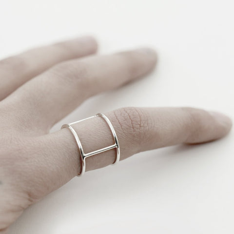 SILVER PERSONAL ARMOR 02 RING